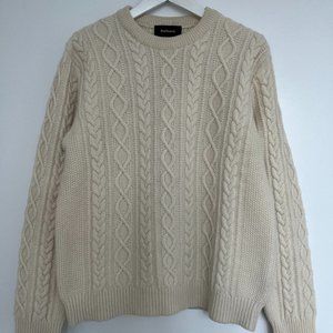 Balibaris Aran Knit Sweater - Cream - Medium